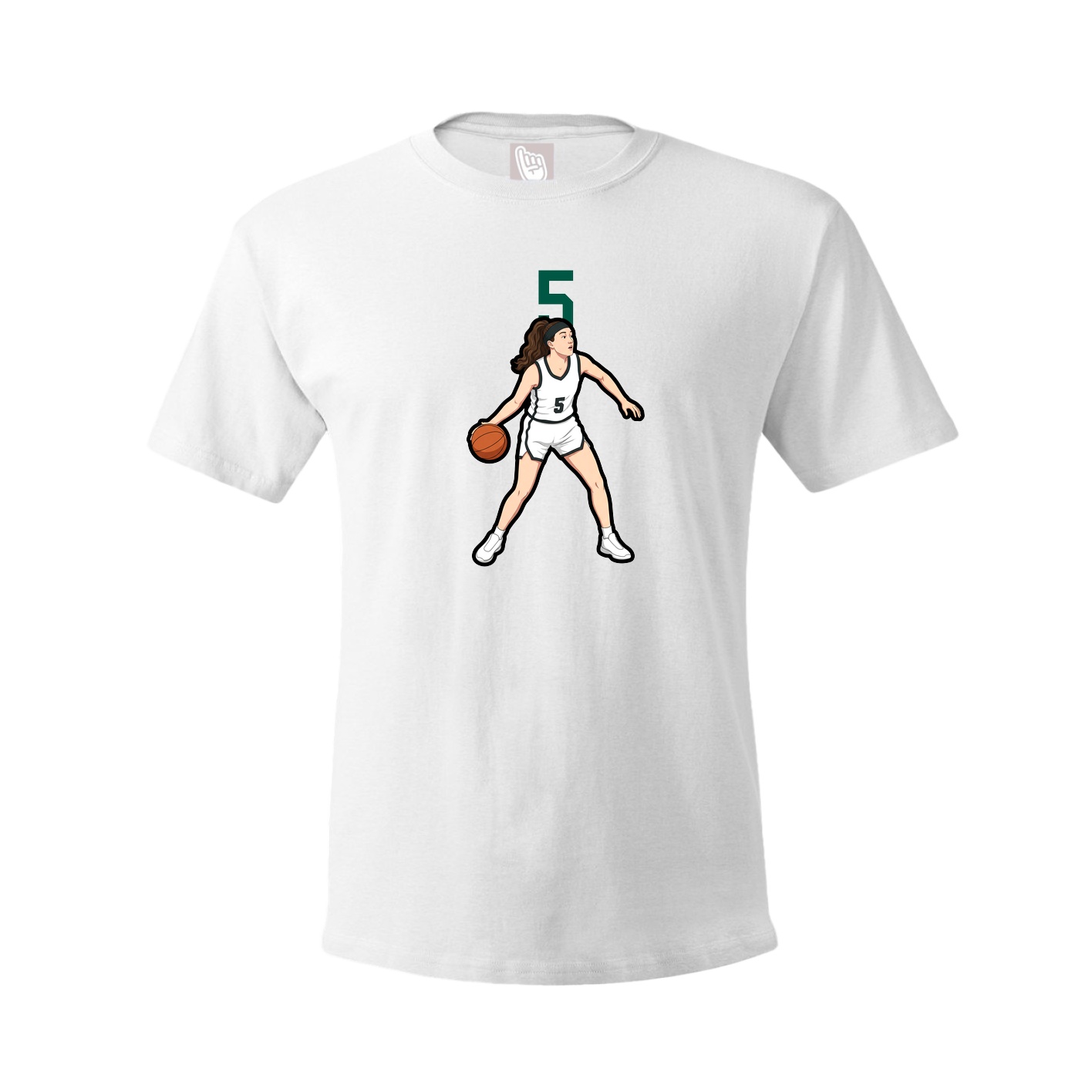 Tee — Number Top in White