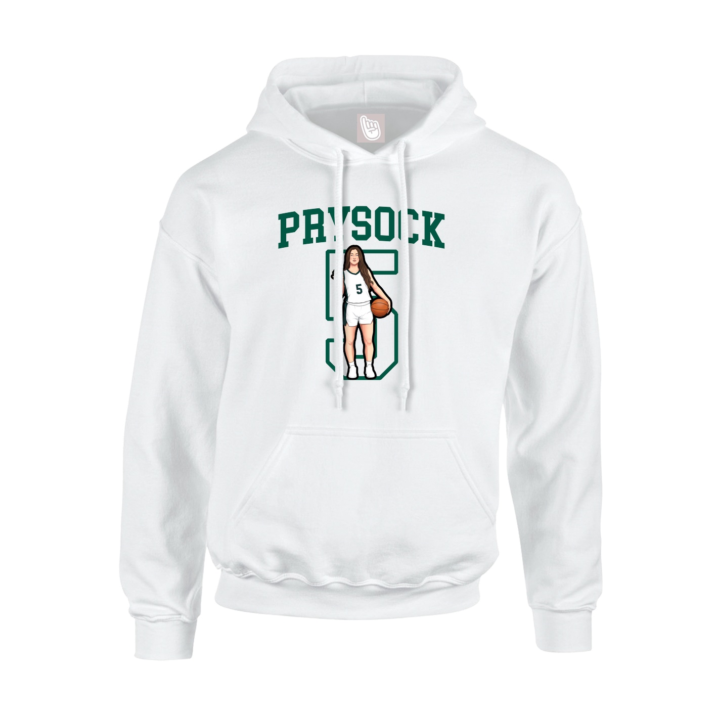 Hoodie — Shirsey in White