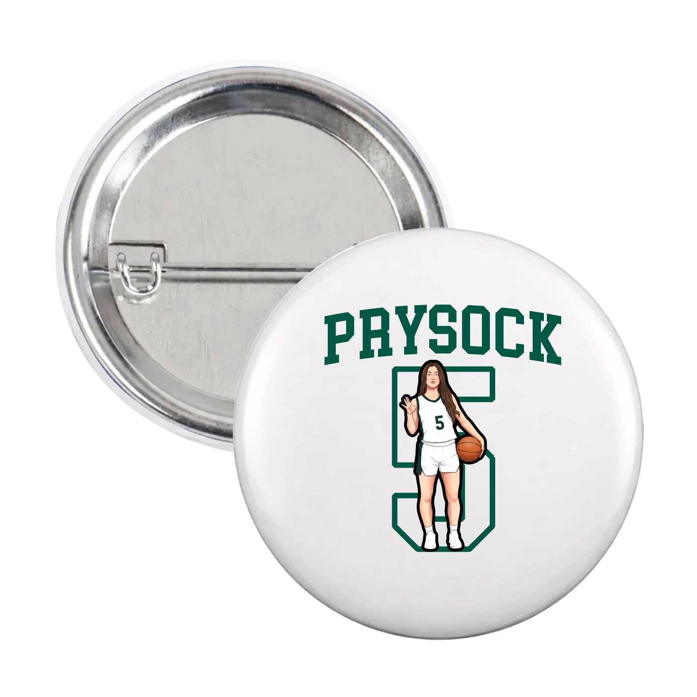 Game Day Button — Shirsey in White