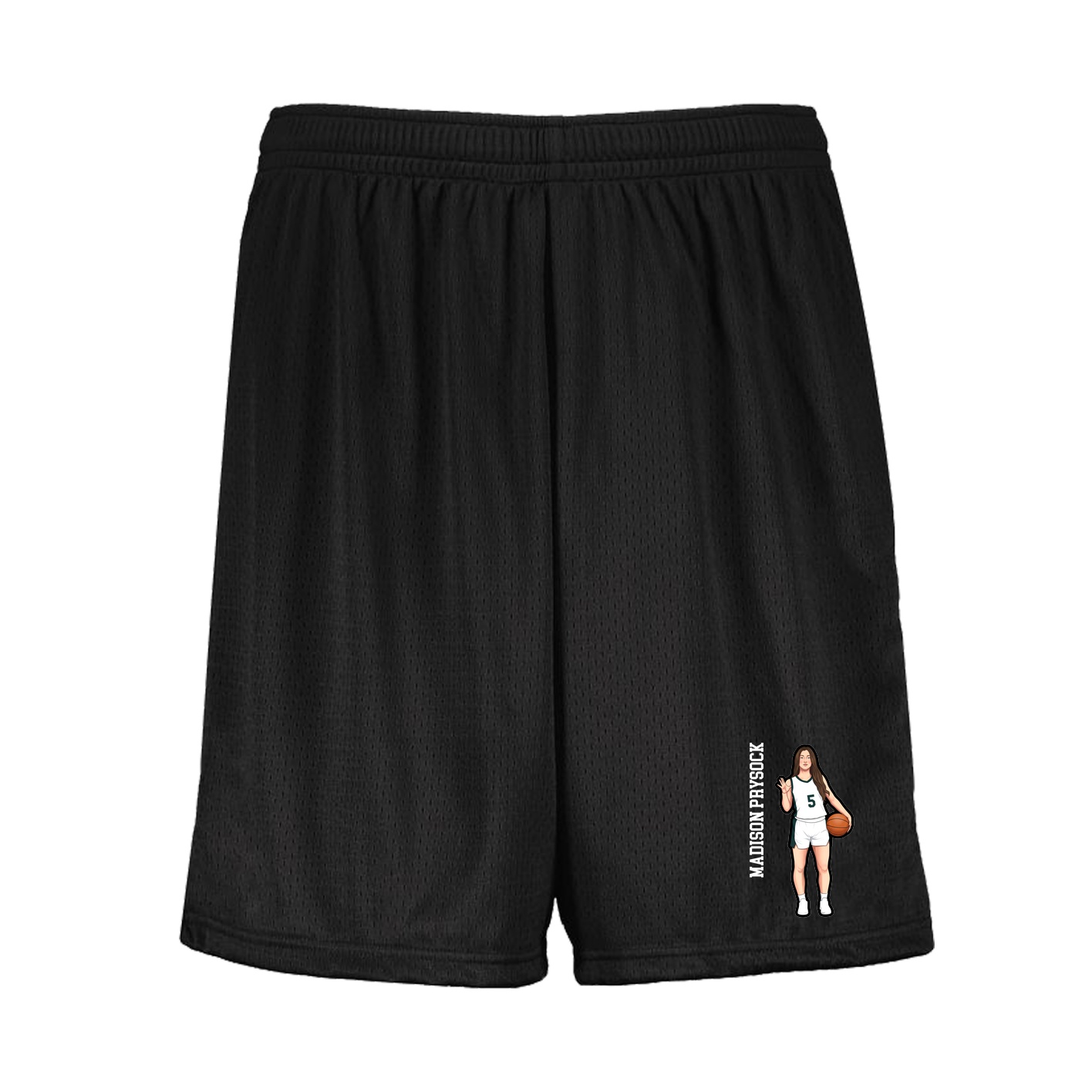 Shorts — Name Vertical in Black