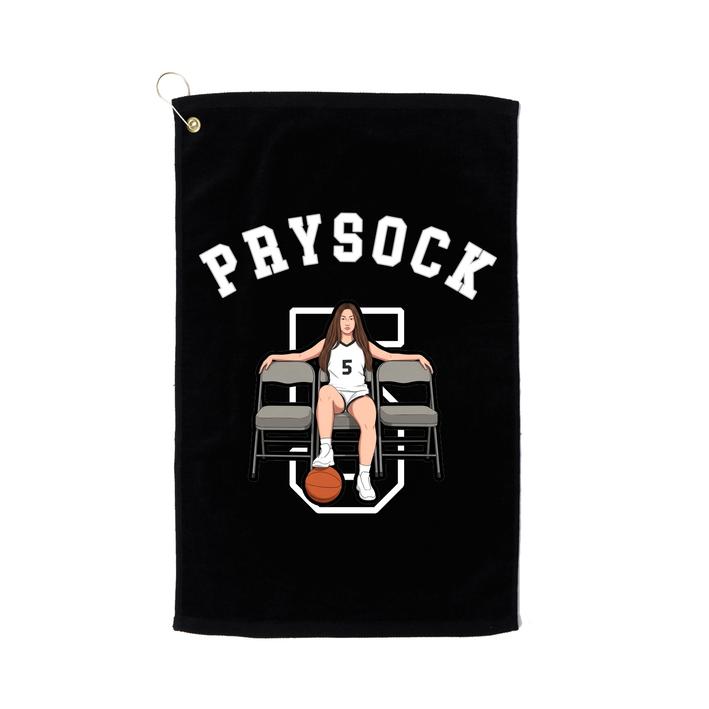 Golf Towel — Shirsey Arch in Black