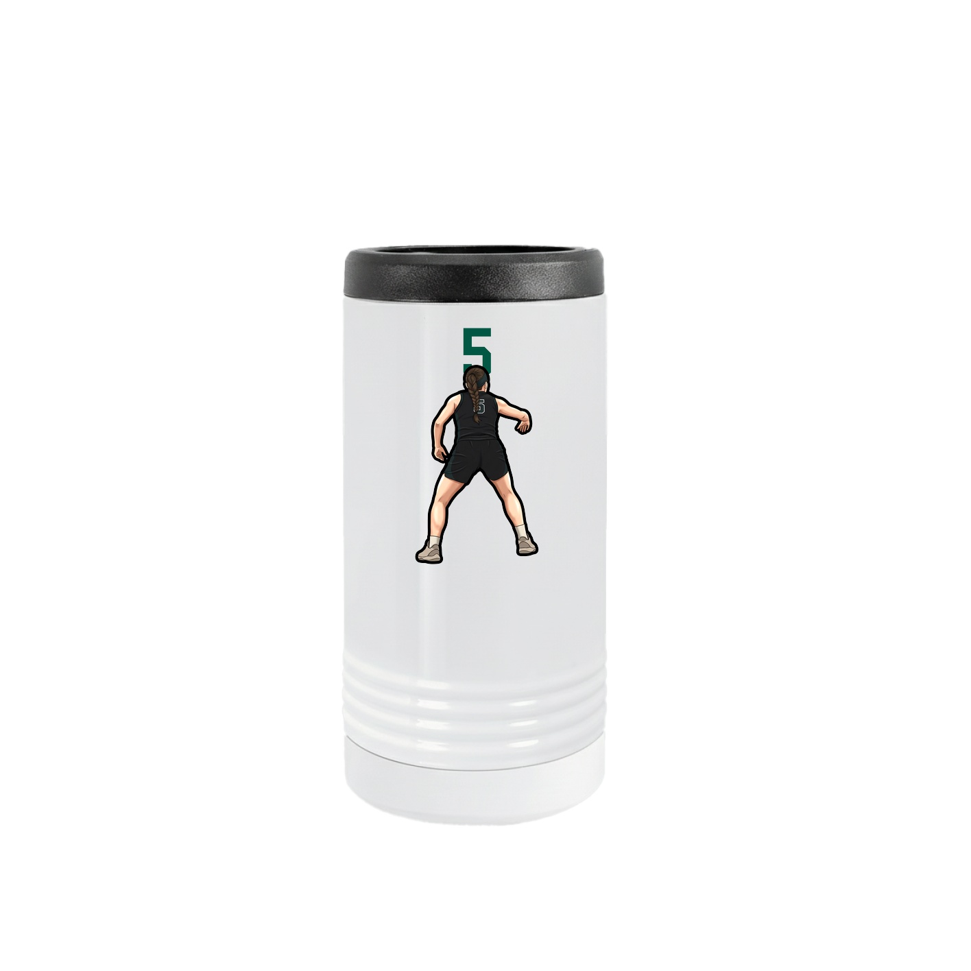 Slim Beverage Holder — Number Top in White