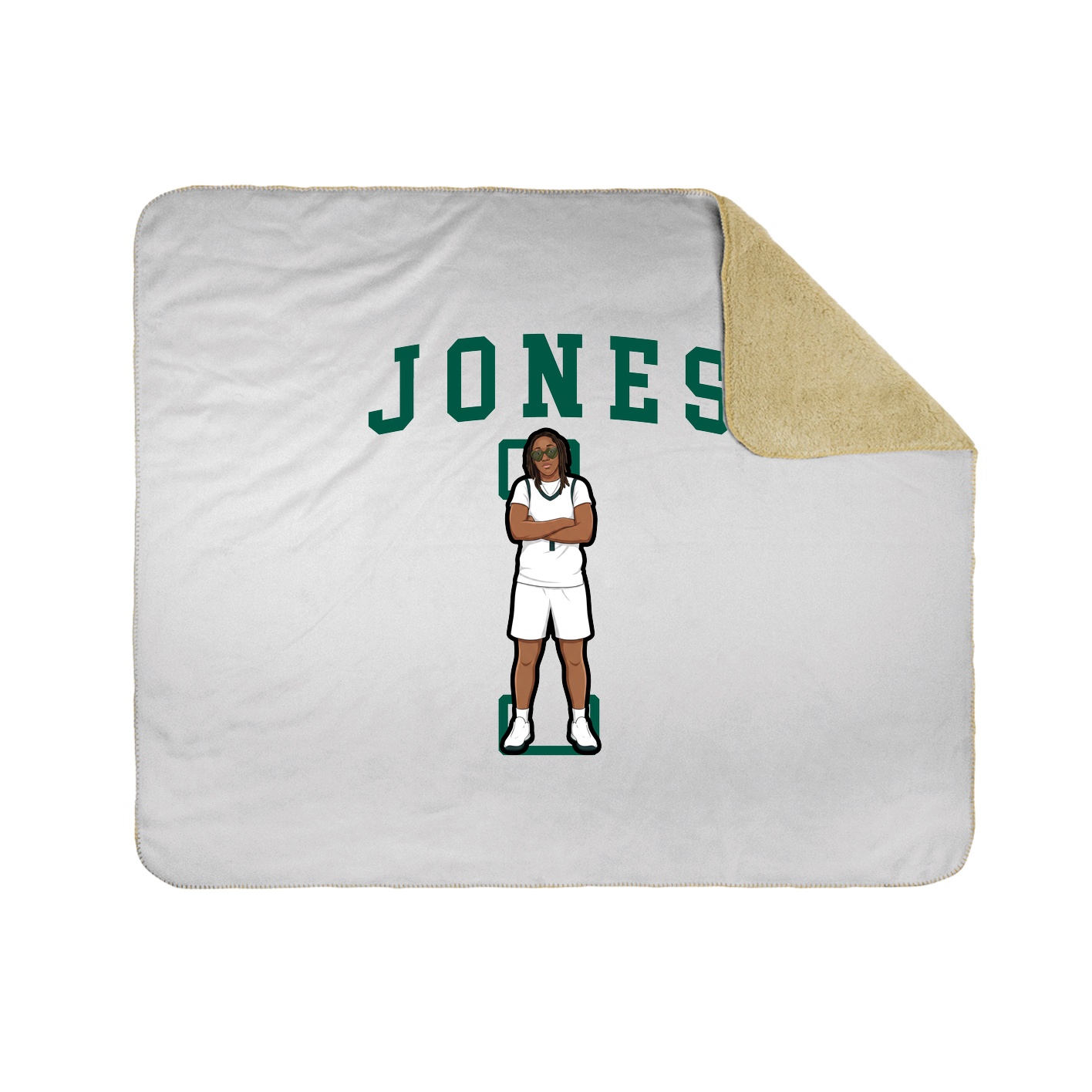 Throw Blanket — Shirsey in White