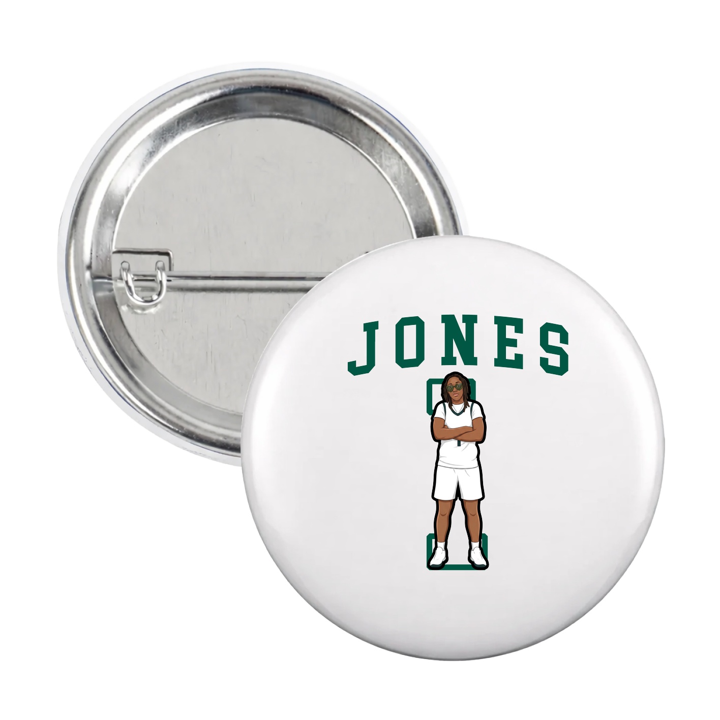 Game Day Button — Shirsey in White