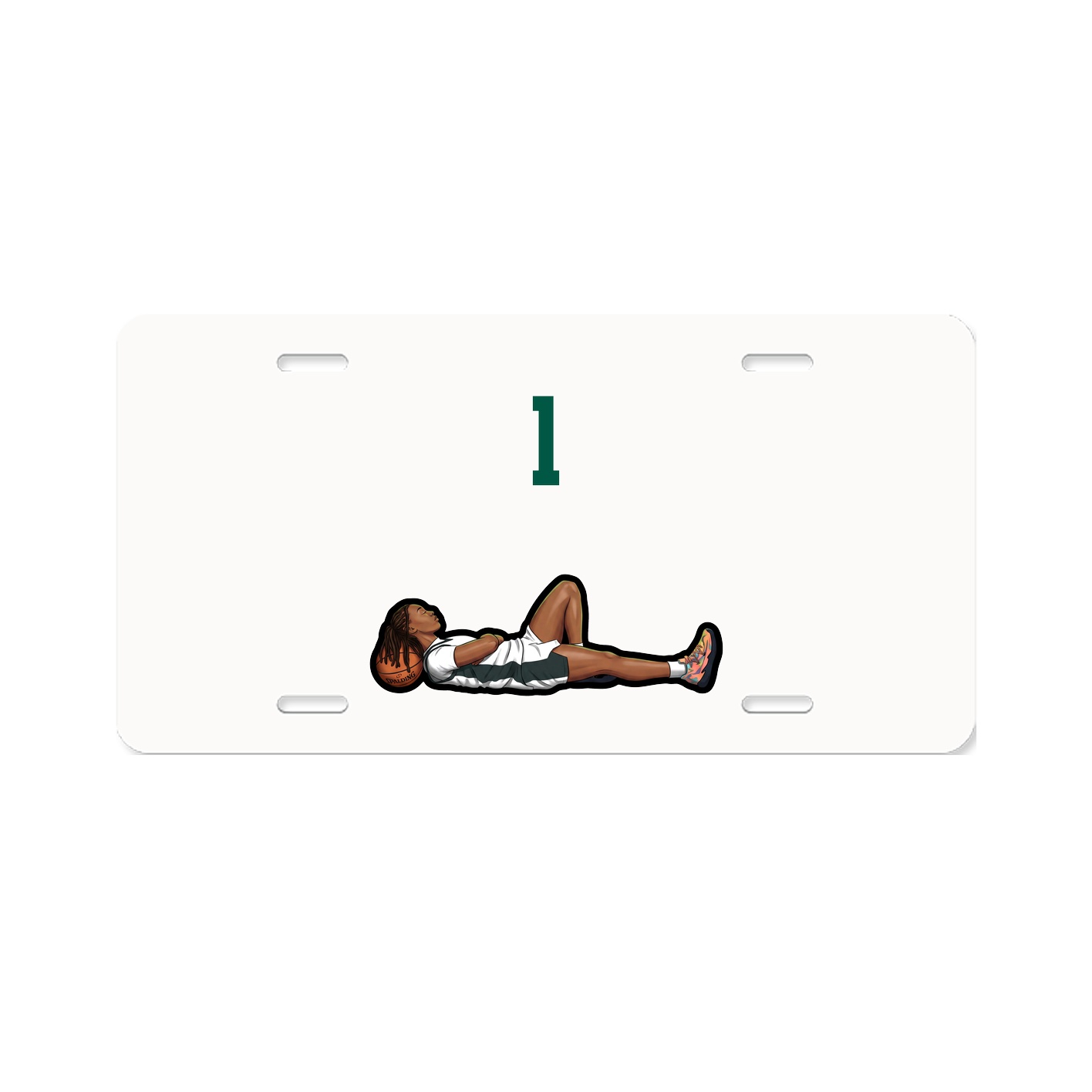 License Plate — Number Top in Classic