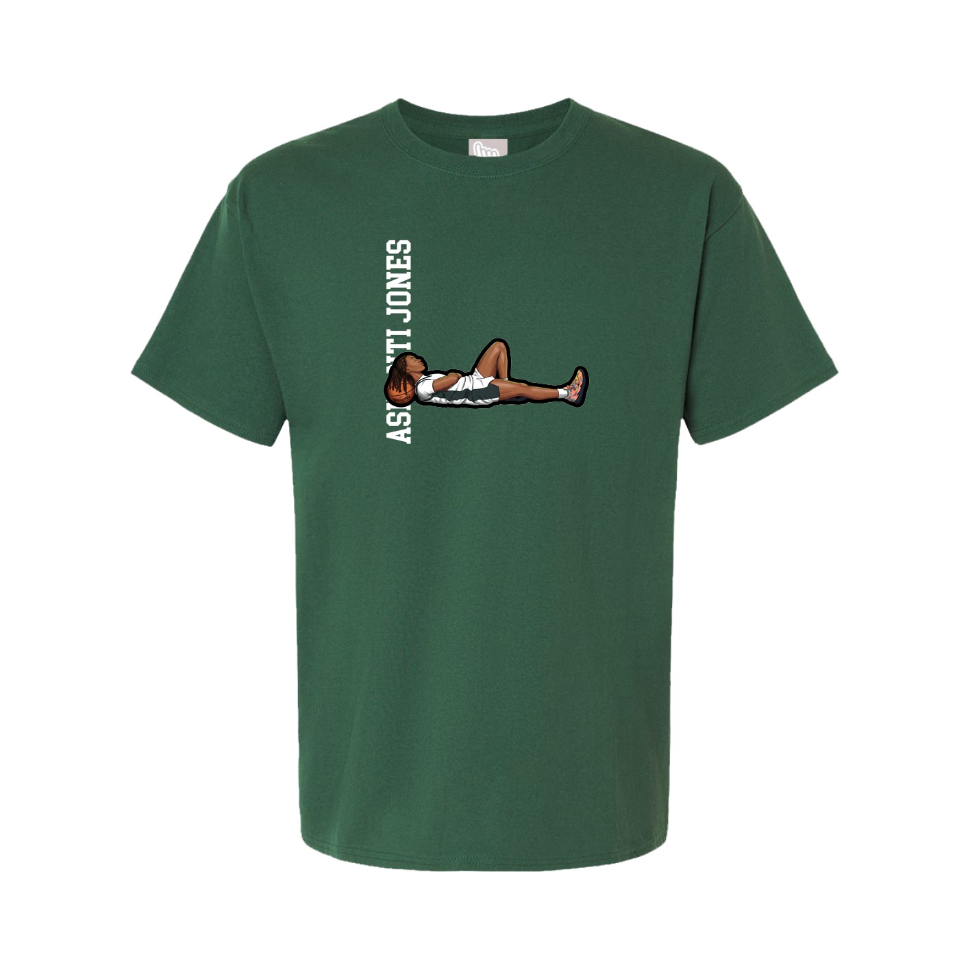 Youth Tee — Name Vertical in Green