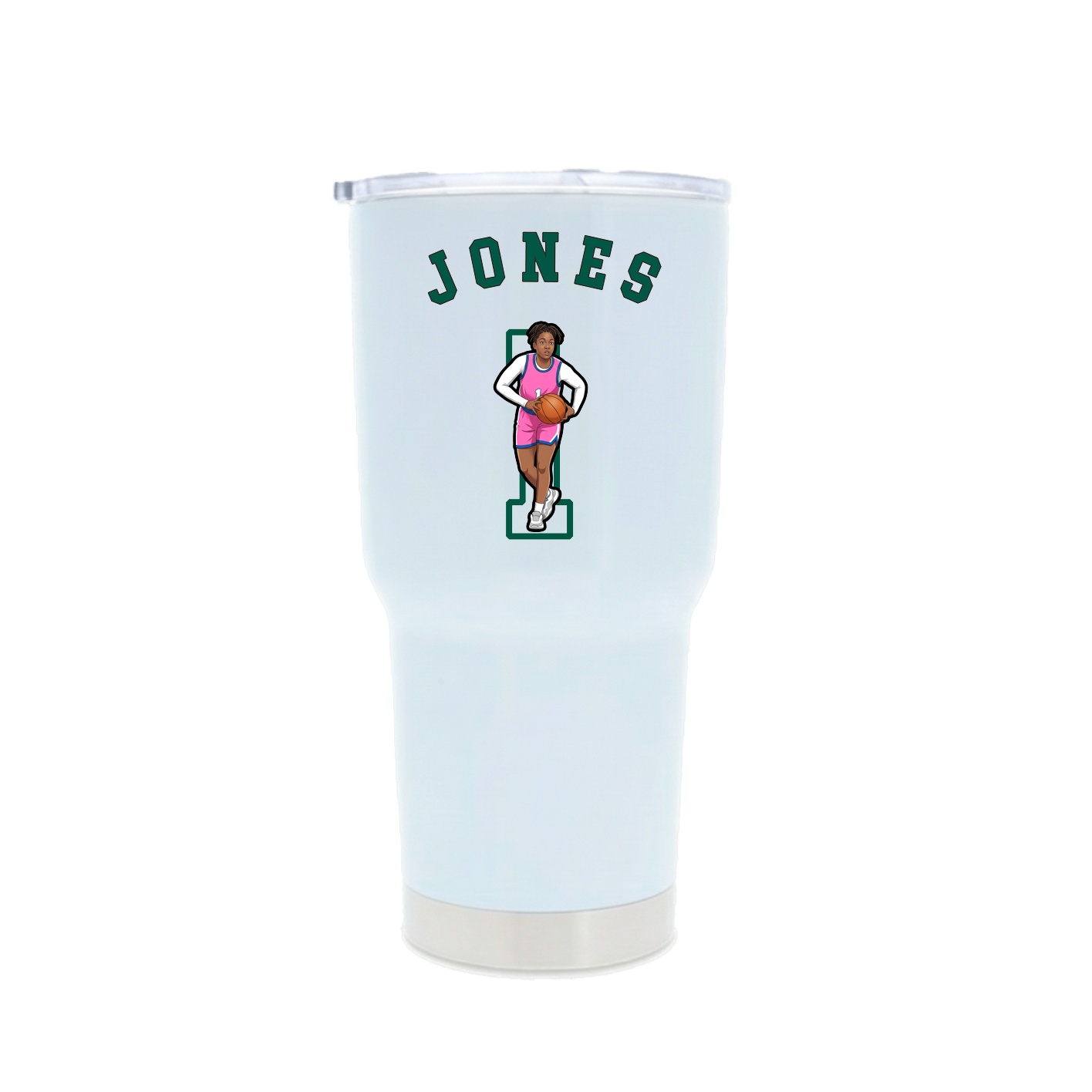 30oz Stainless Steel Tumbler — Shirsey Arch in White