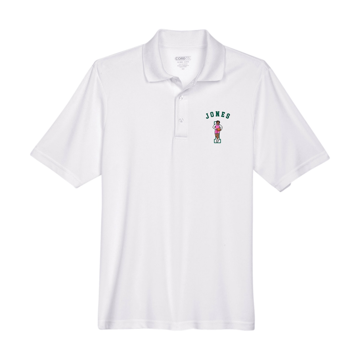 Performance Polo — Shirsey Arch in White