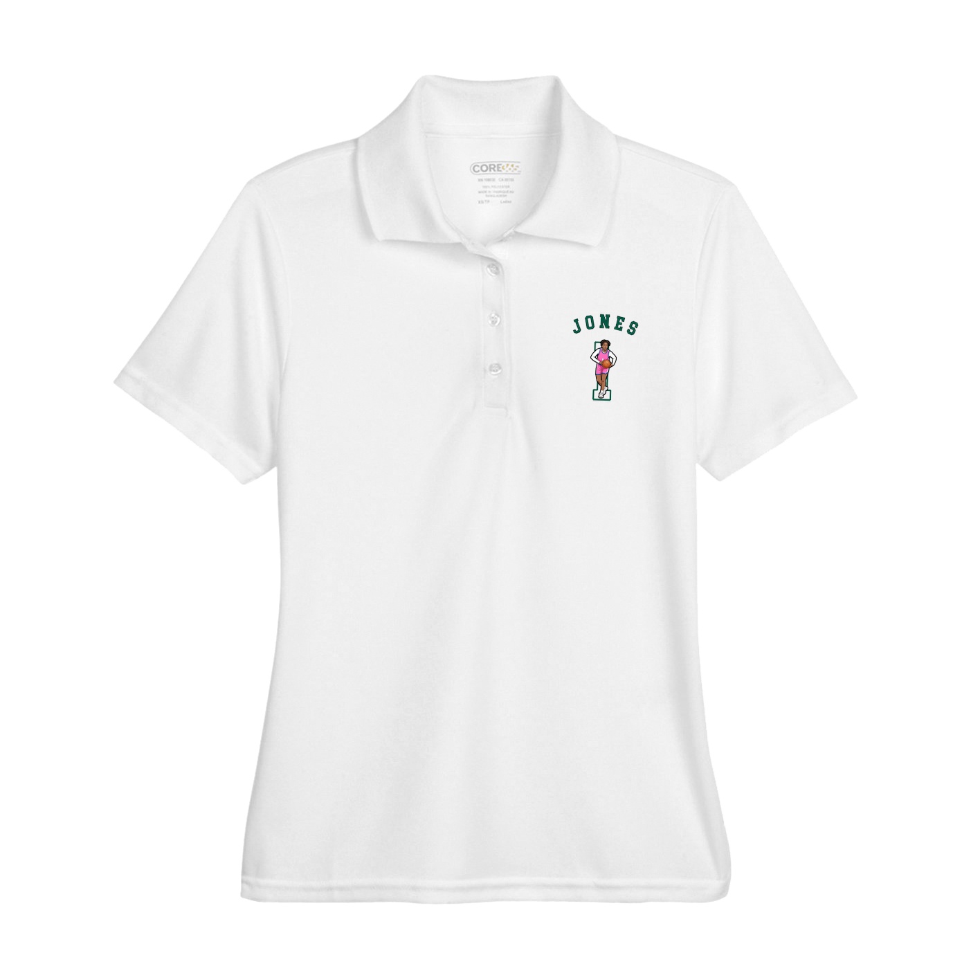 Womens Performance Polo — Shirsey Arch in White
