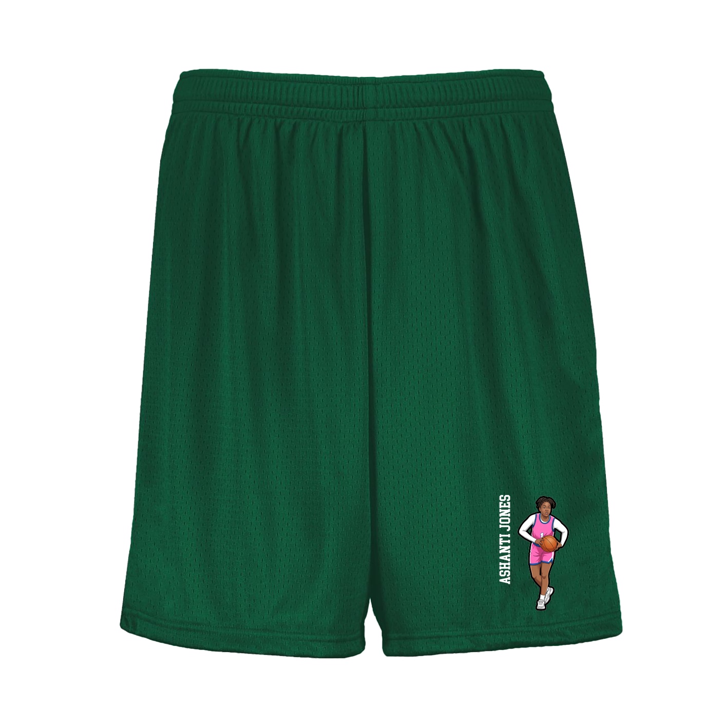 Shorts — Name Vertical in Green