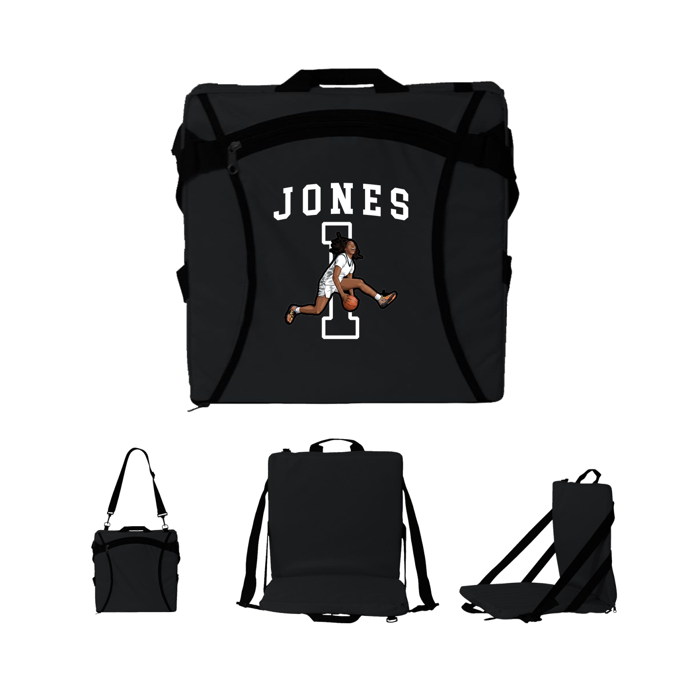 Folding Stadium Seat — Shirsey in Black