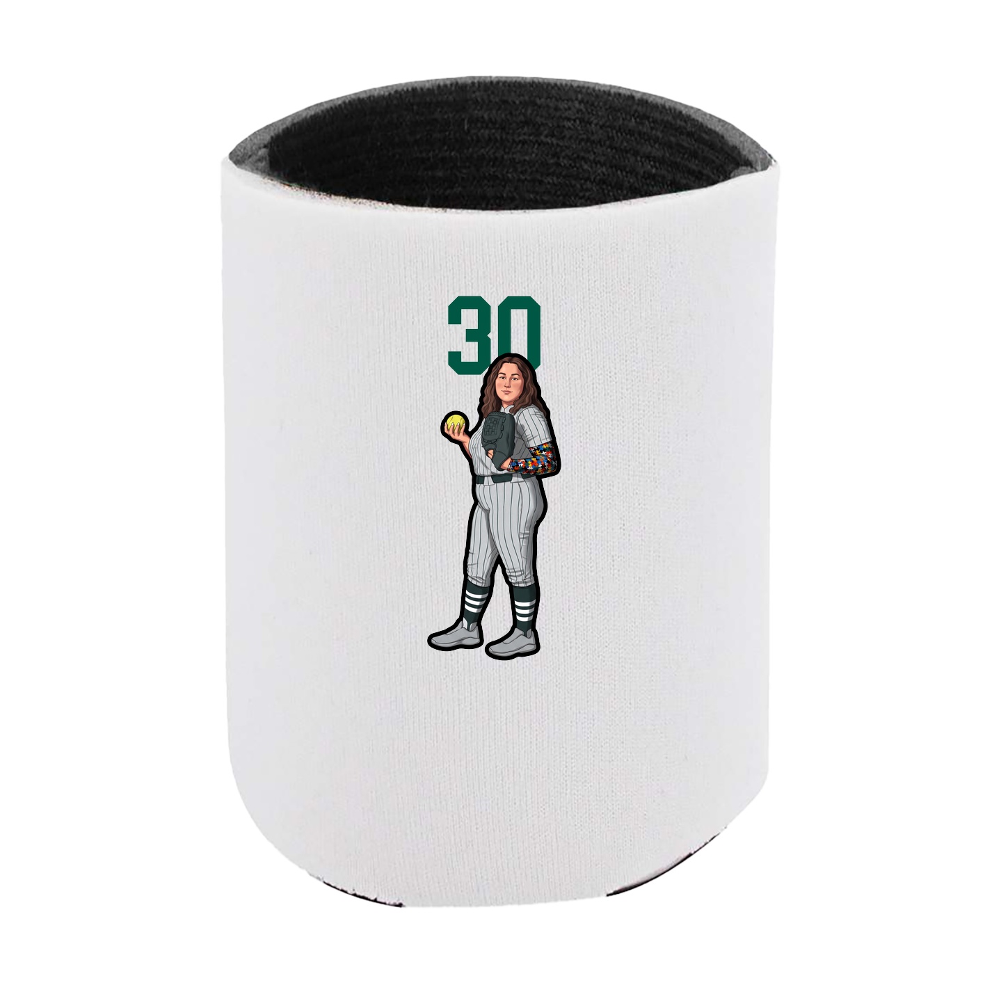 Can Holder — Number Top in White