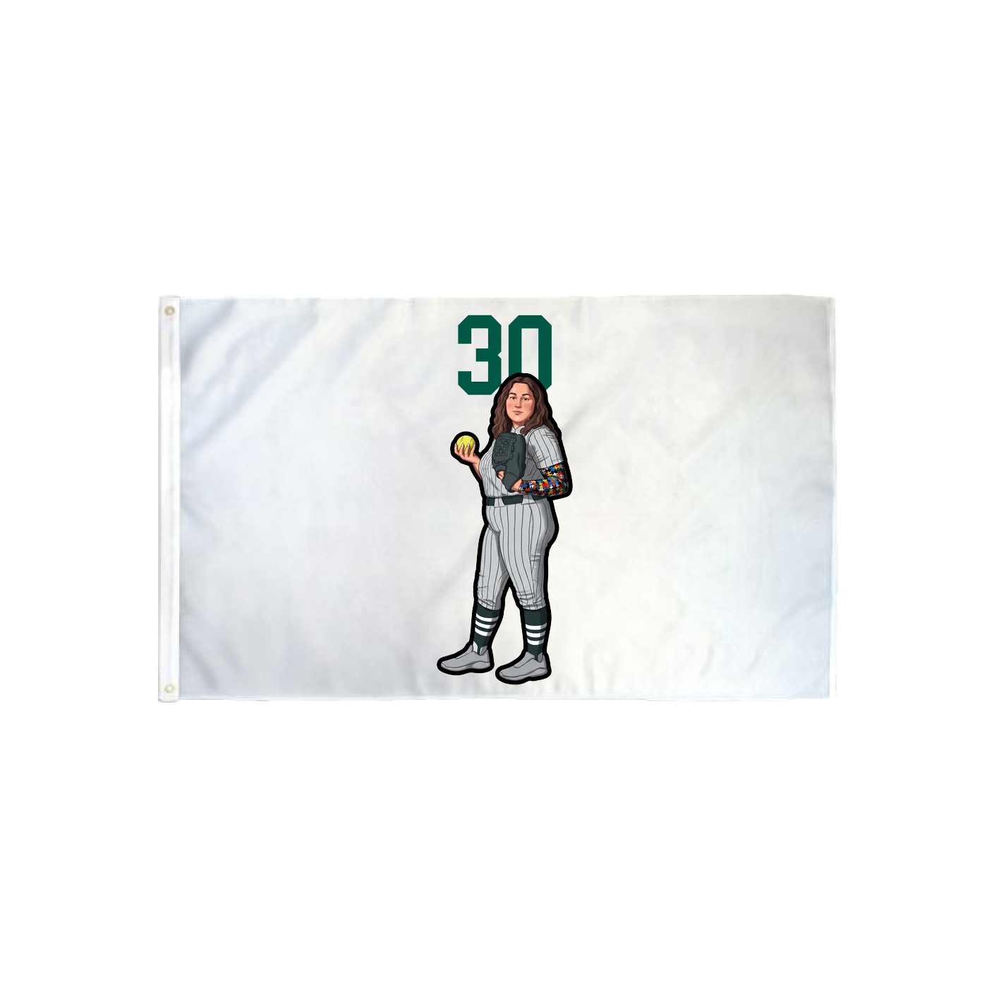 3x5 Flag — Number Top in Classic