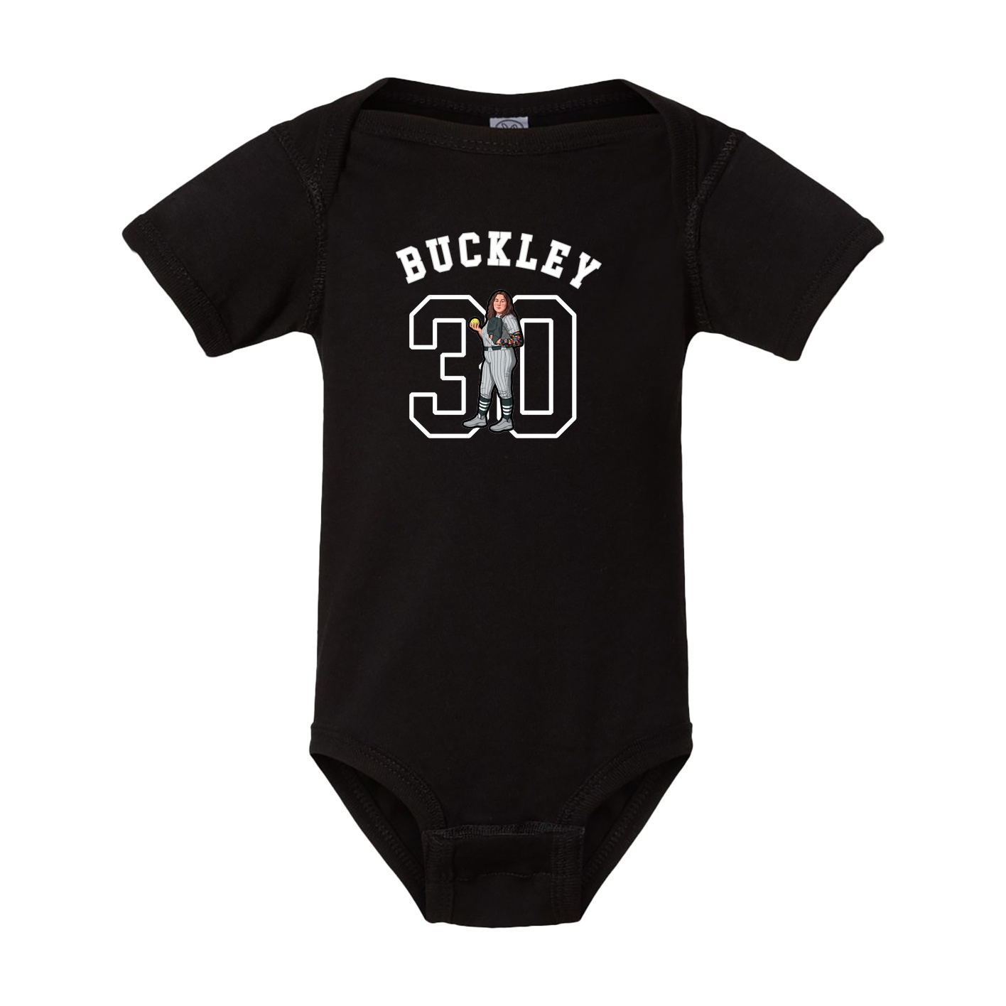 Baby Onesie — Shirsey Arch in Black