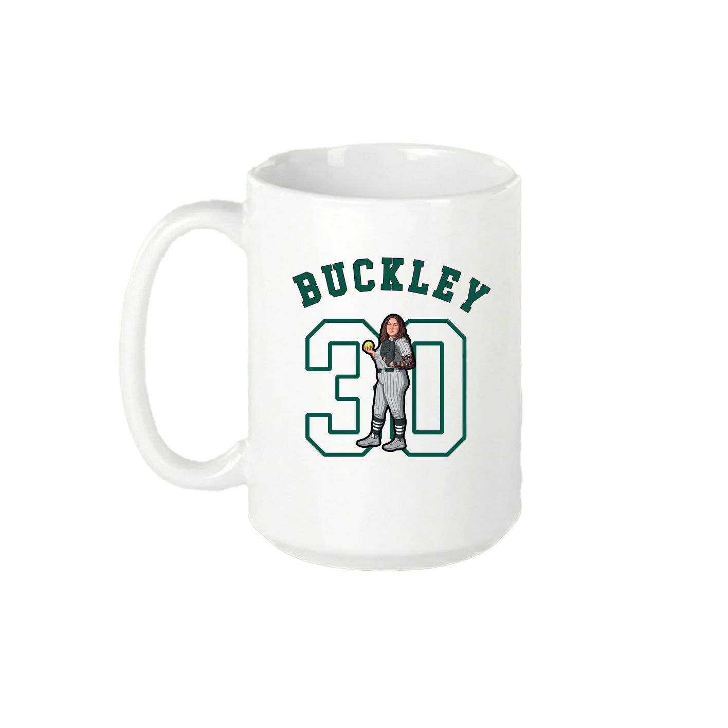 15oz Coffee Mug — Shirsey Arch in White