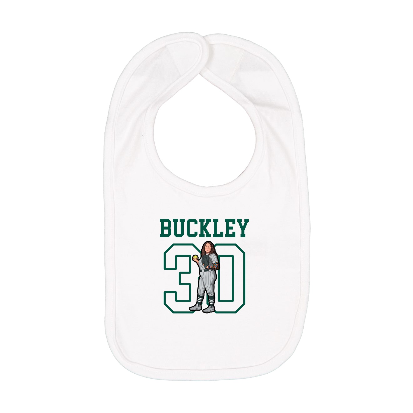 Infant Bib — Shirsey in White