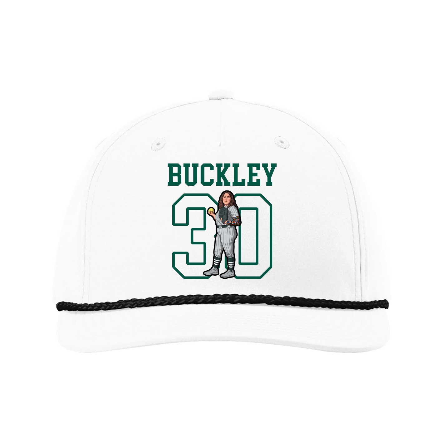 Five-Panel Classic Rope Cap — Shirsey in White