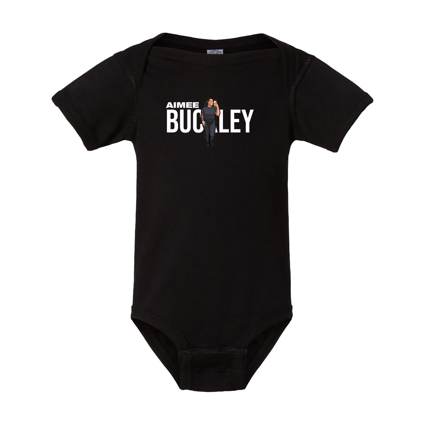 Baby Onesie — Player Name in Black