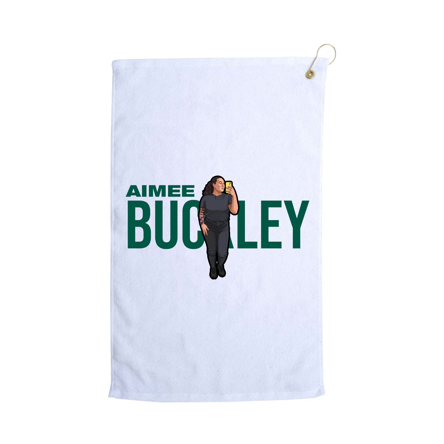 Golf Towel — Player Name in White