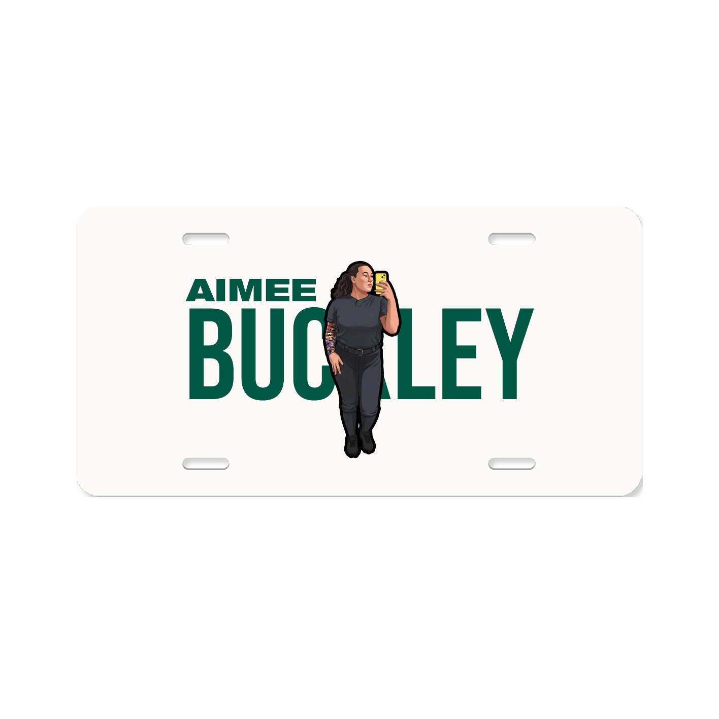 License Plate — Player Name in Classic