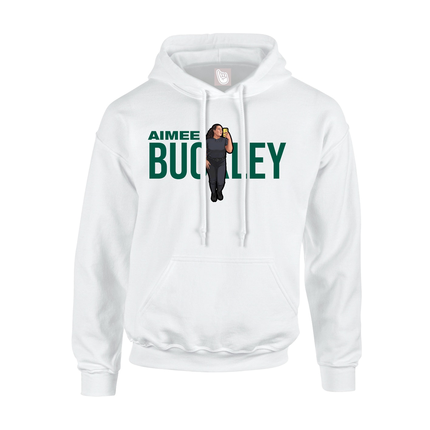 Youth Hoodie — Player Name in White