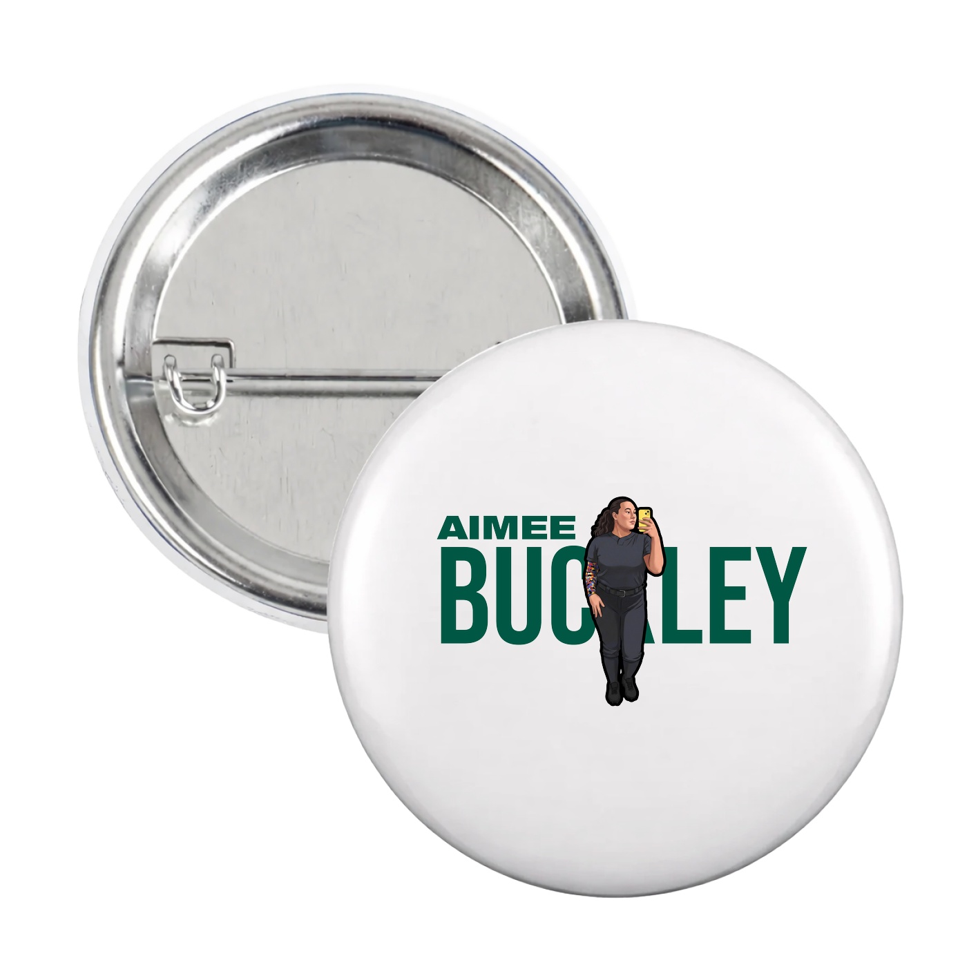 Game Day Button — Player Name in White