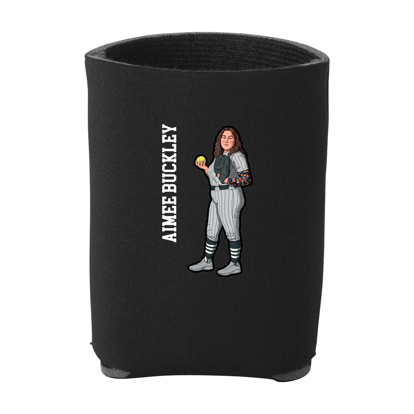 Can Holder — Name Vertical in Black
