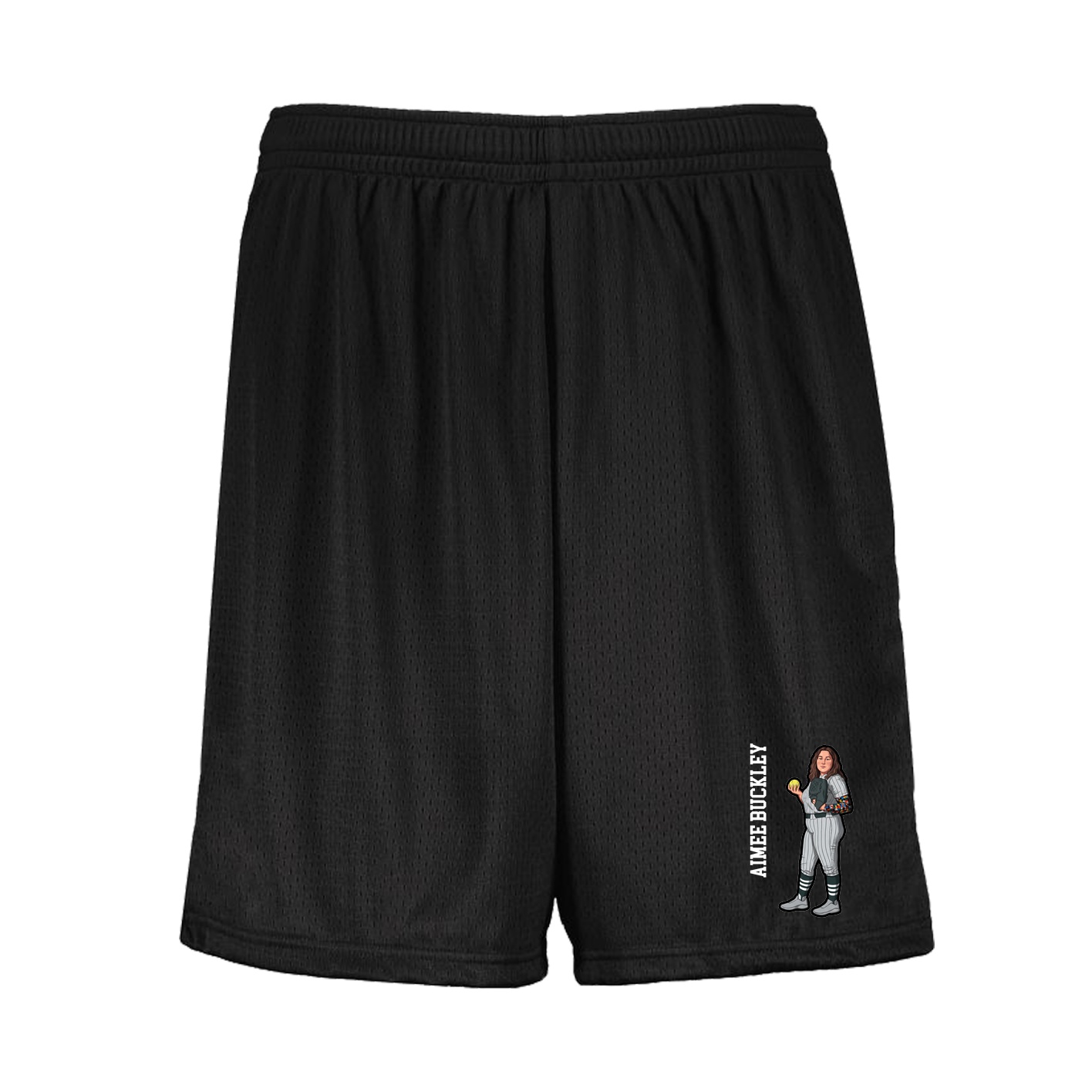 Shorts — Name Vertical in Black