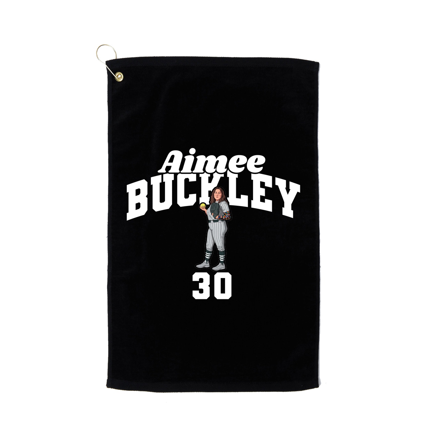 Golf Towel — Signature Arch in Black