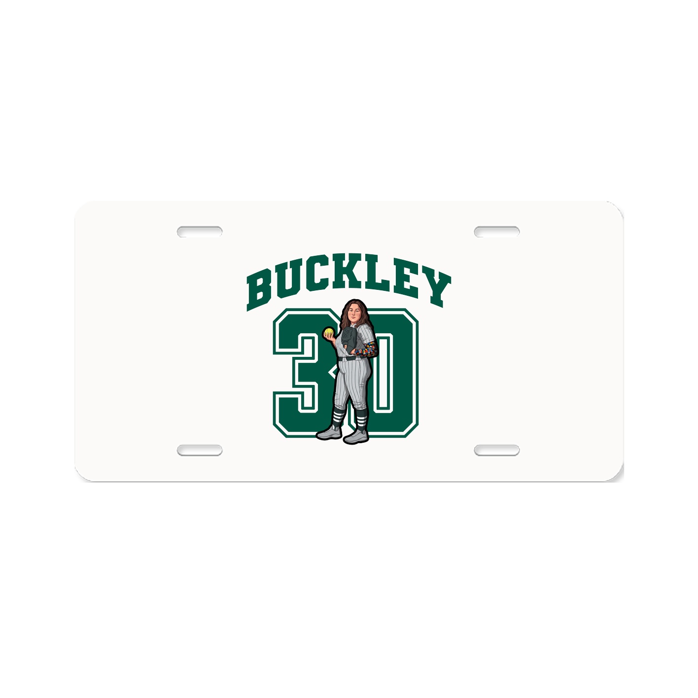 License Plate — Number in Classic