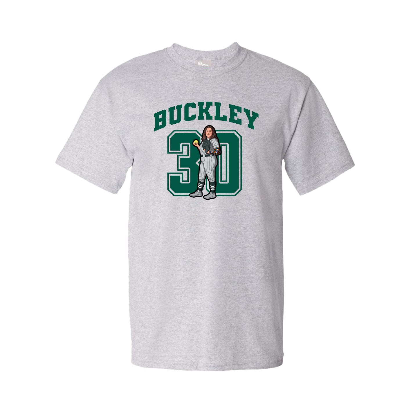 Youth Tee — Number in Grey