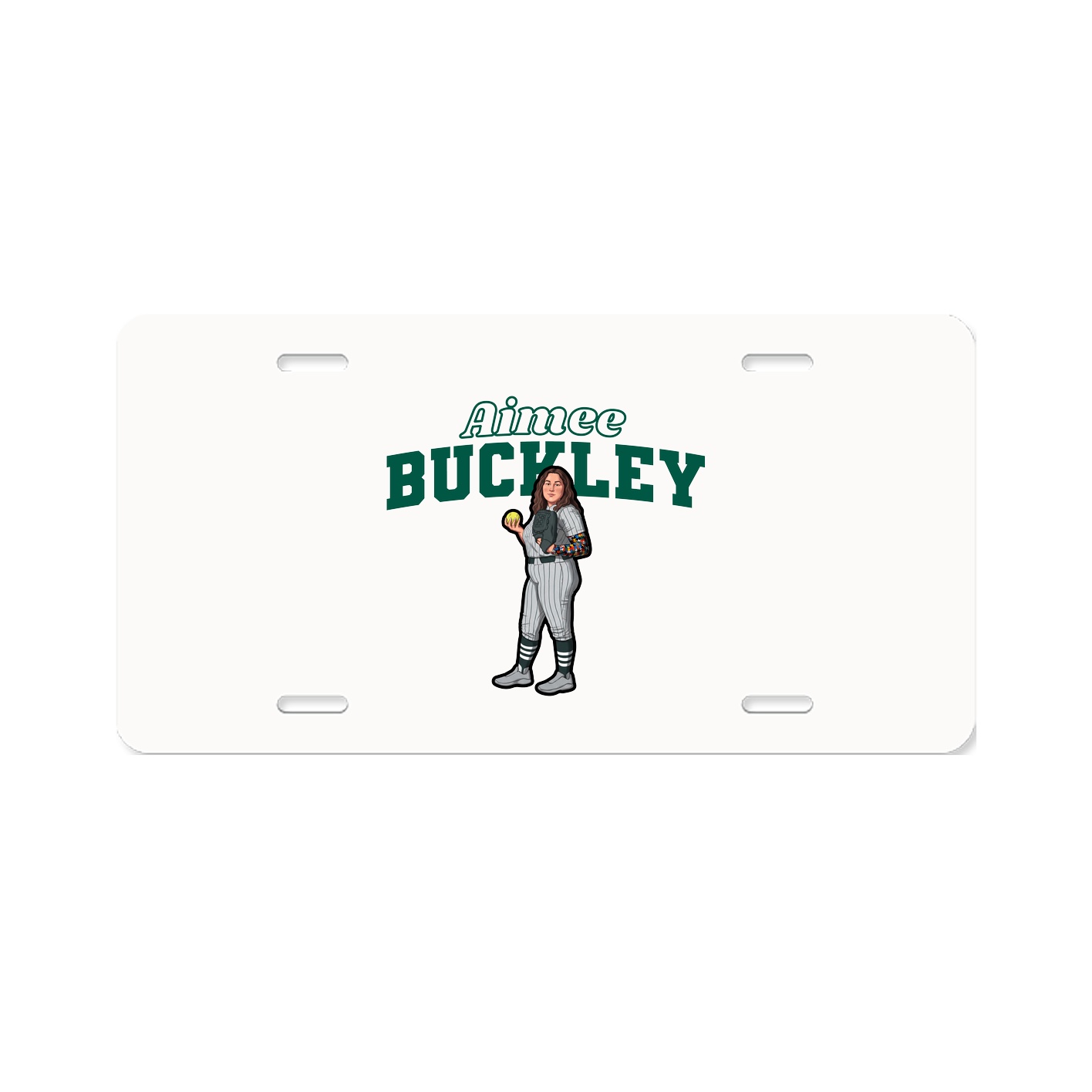 License Plate — Name Arch in Classic
