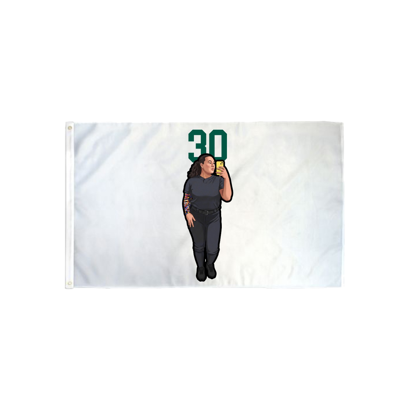 3x5 Flag — Number Top in Classic
