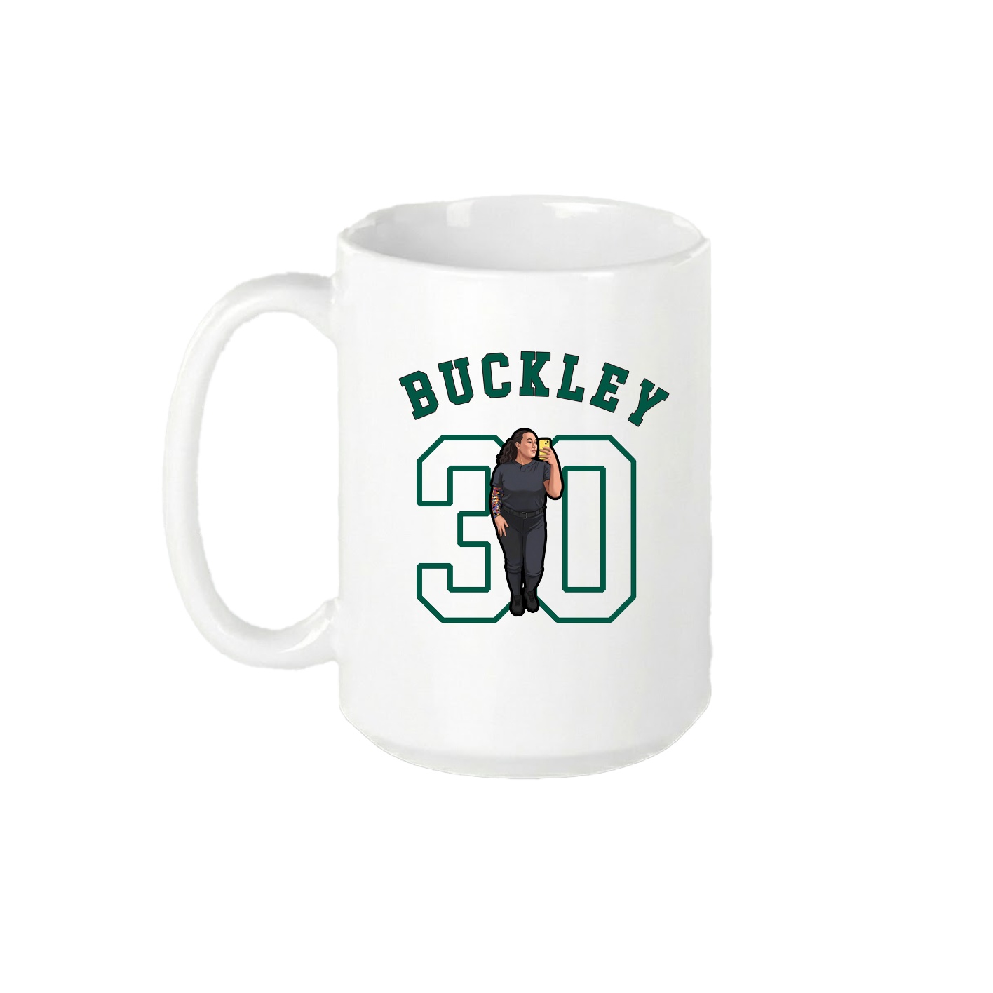 15oz Coffee Mug — Shirsey Arch in White