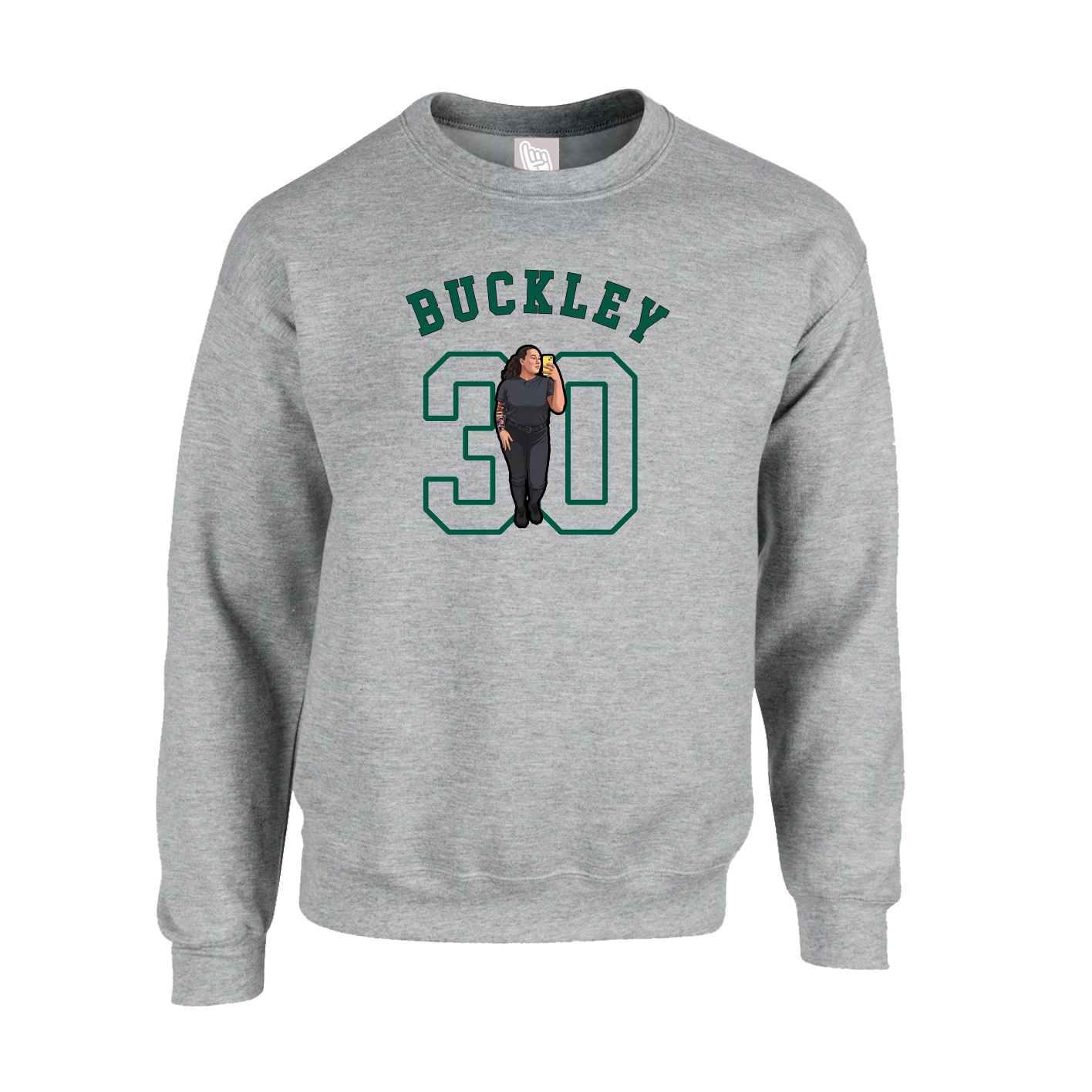 Fleece Crew — Shirsey Arch in Grey