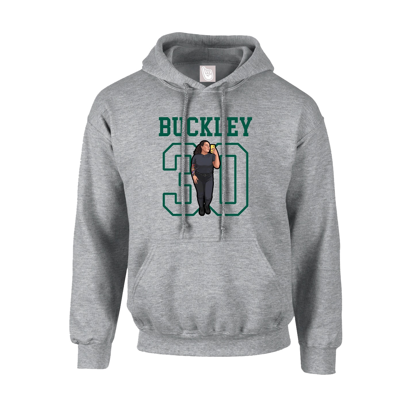 Hoodie — Shirsey in Grey