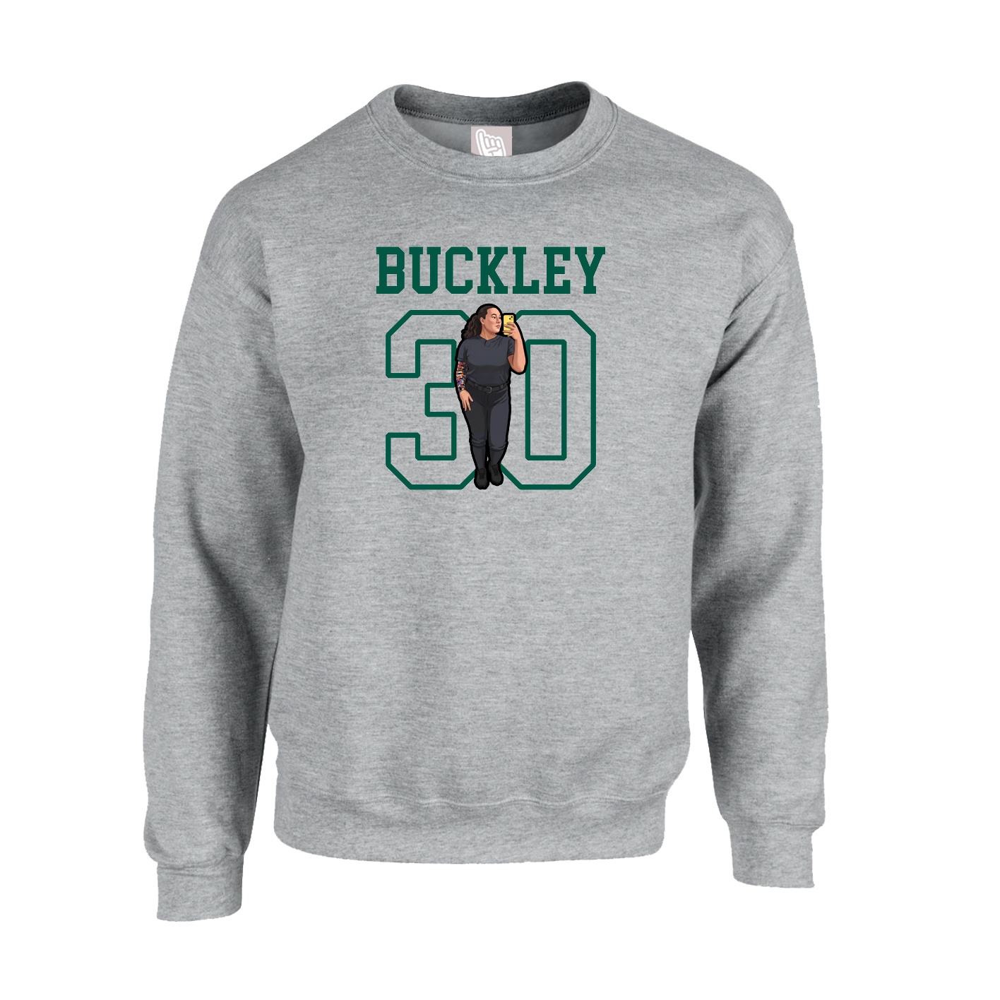 Fleece Crew — Shirsey in Grey