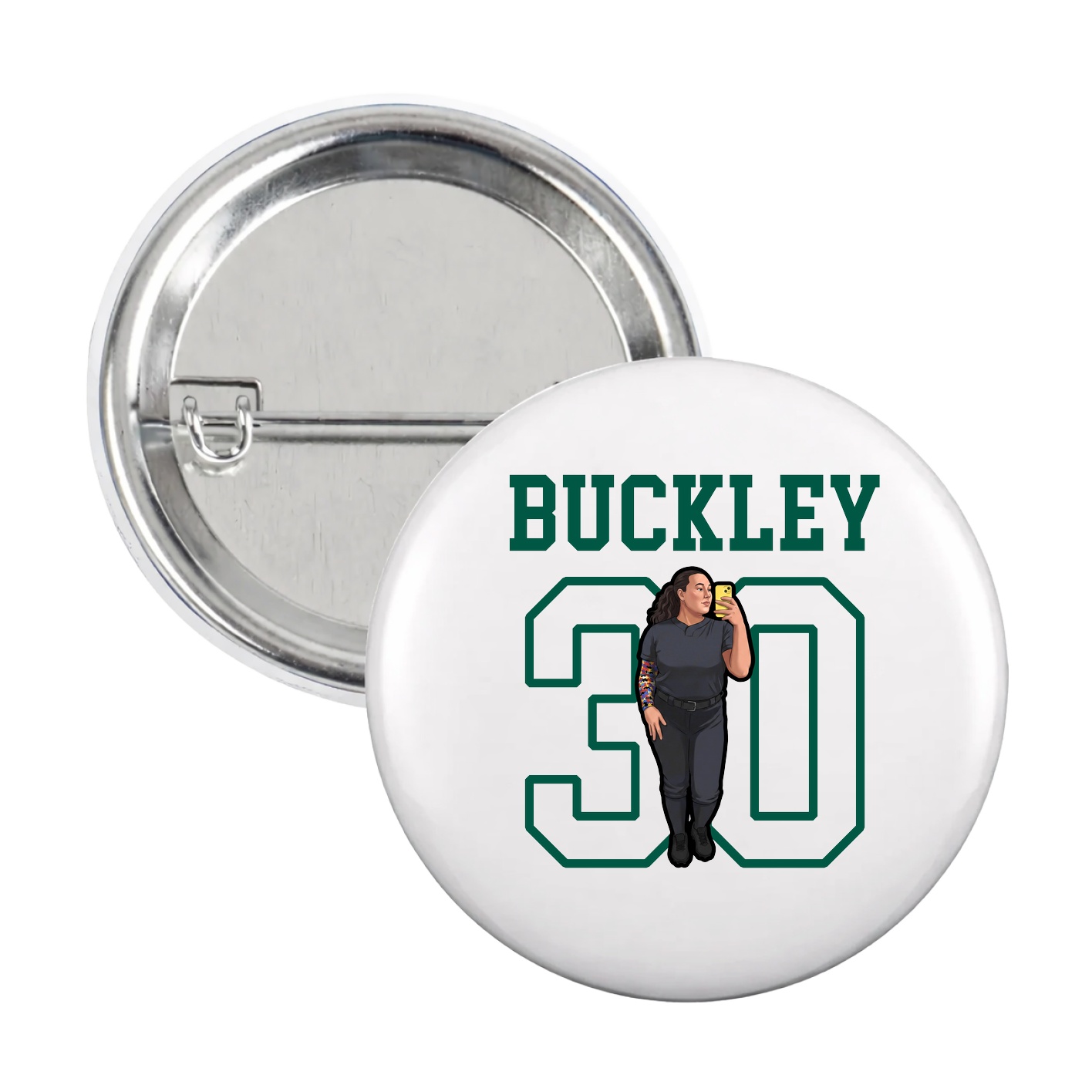 Game Day Button — Shirsey in White