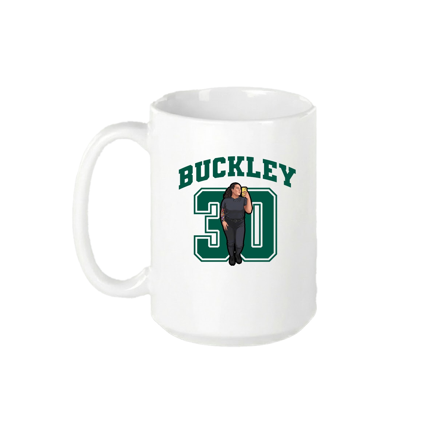 15oz Coffee Mug — Number in White