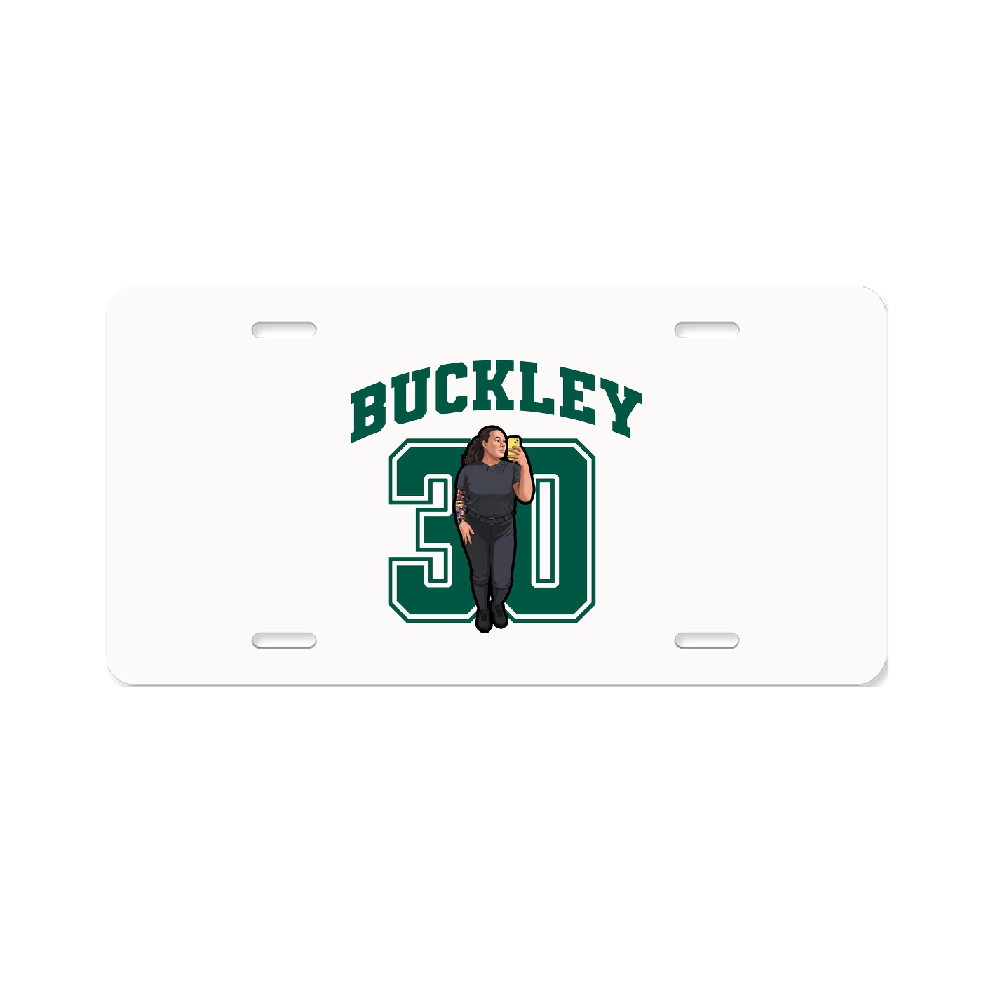 License Plate — Number in Classic