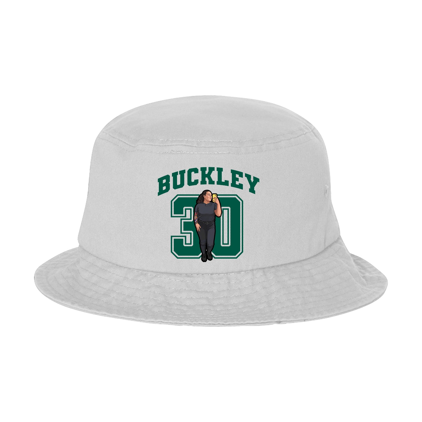 Bucket Cap — Number in White