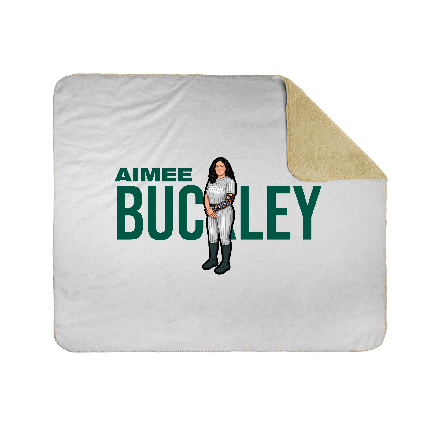 Throw Blanket — Player Name in White