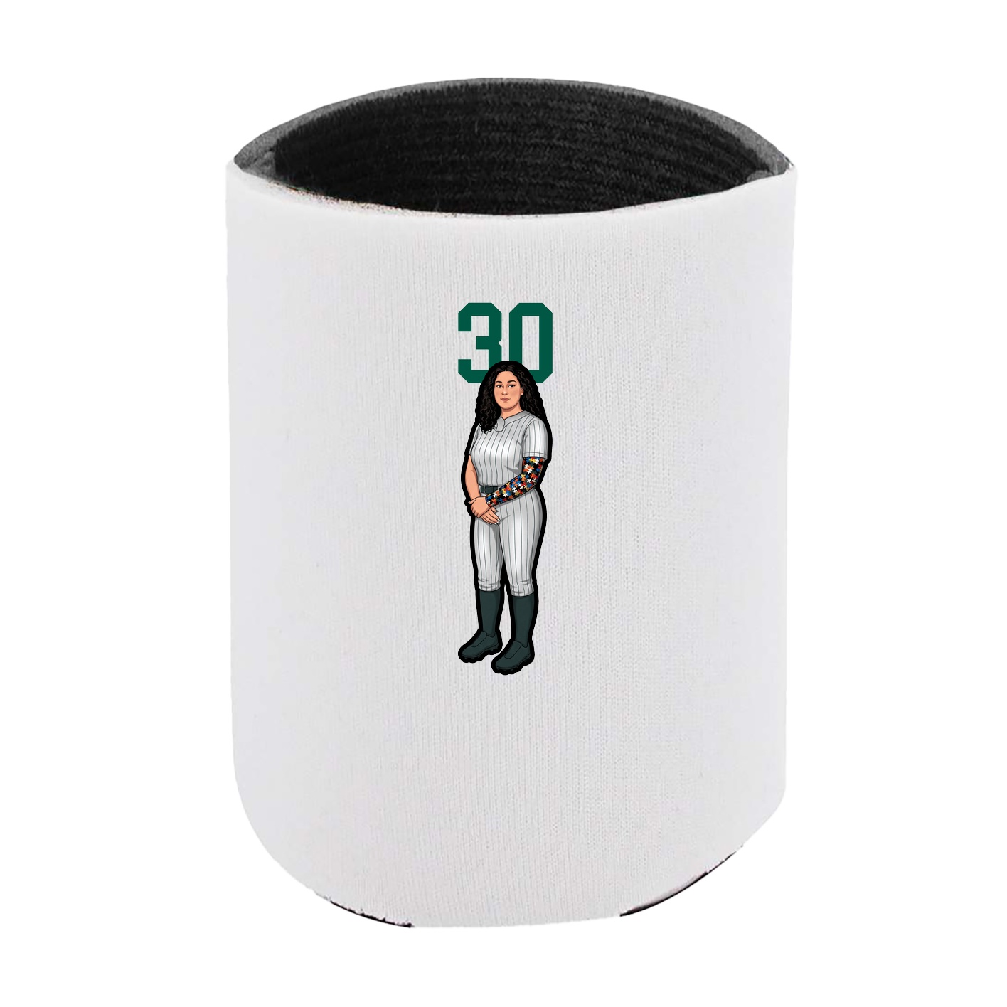 Can Holder — Number Top in White