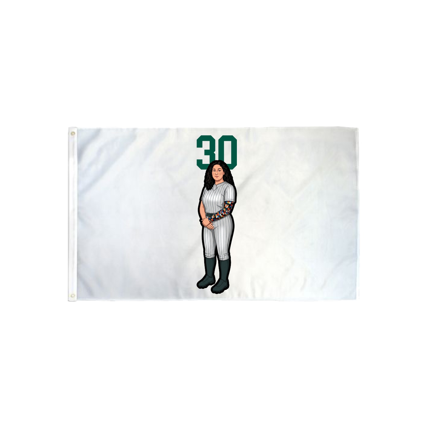 3x5 Flag — Number Top in Classic