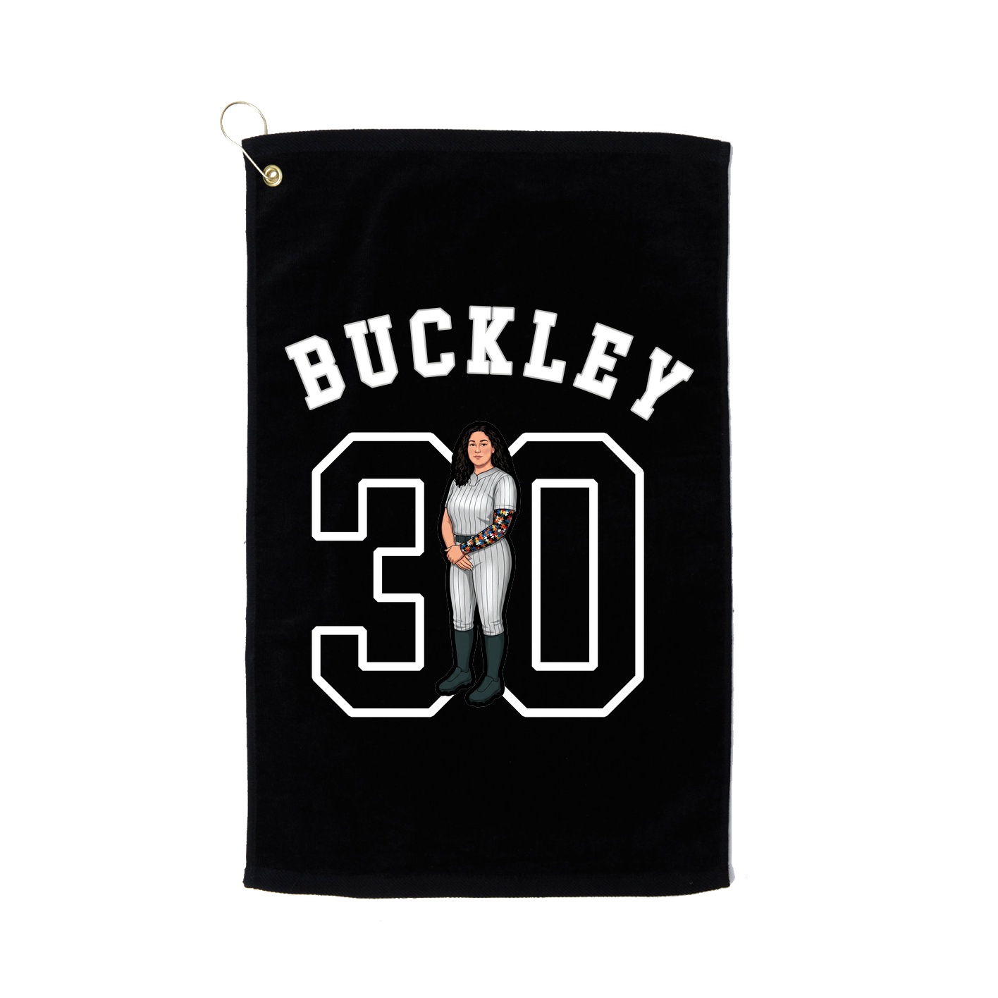 Golf Towel — Shirsey Arch in Black