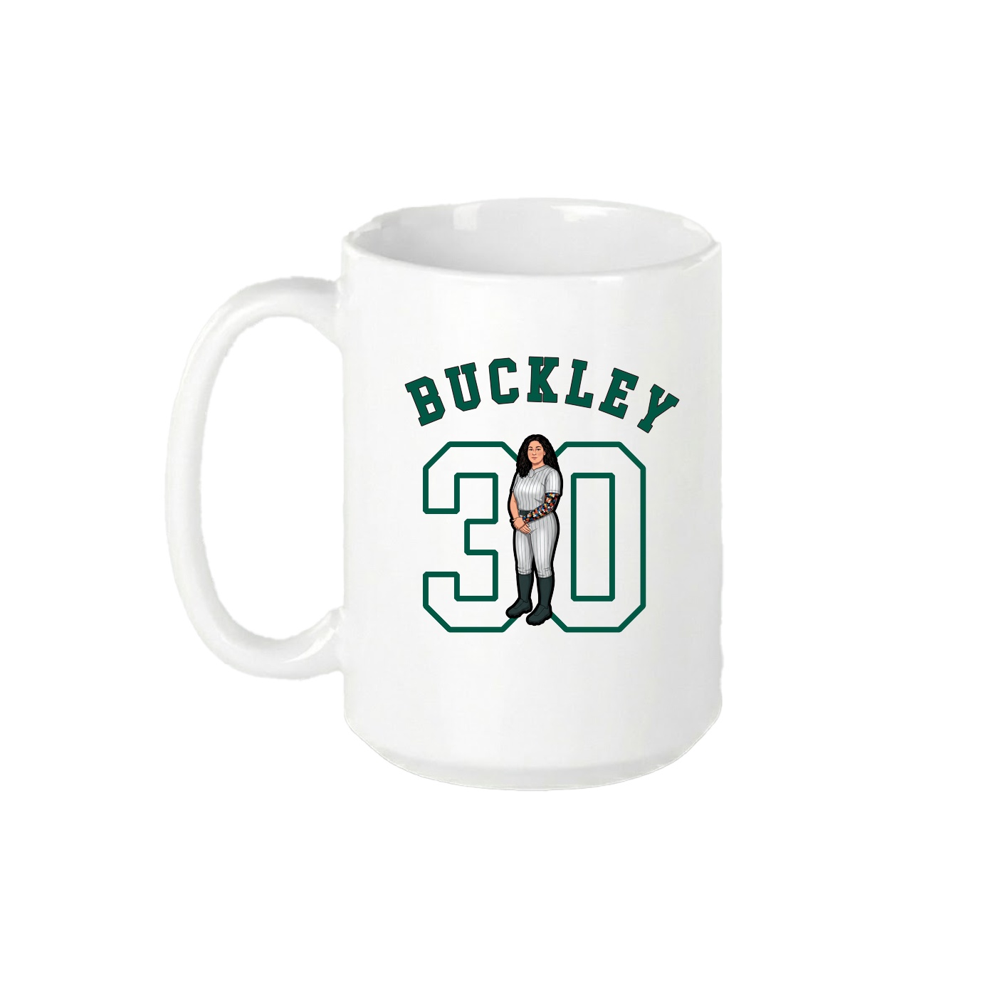 15oz Coffee Mug — Shirsey Arch in White