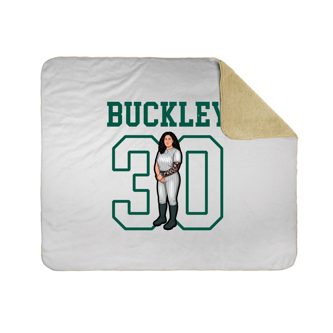 Throw Blanket — Shirsey in White