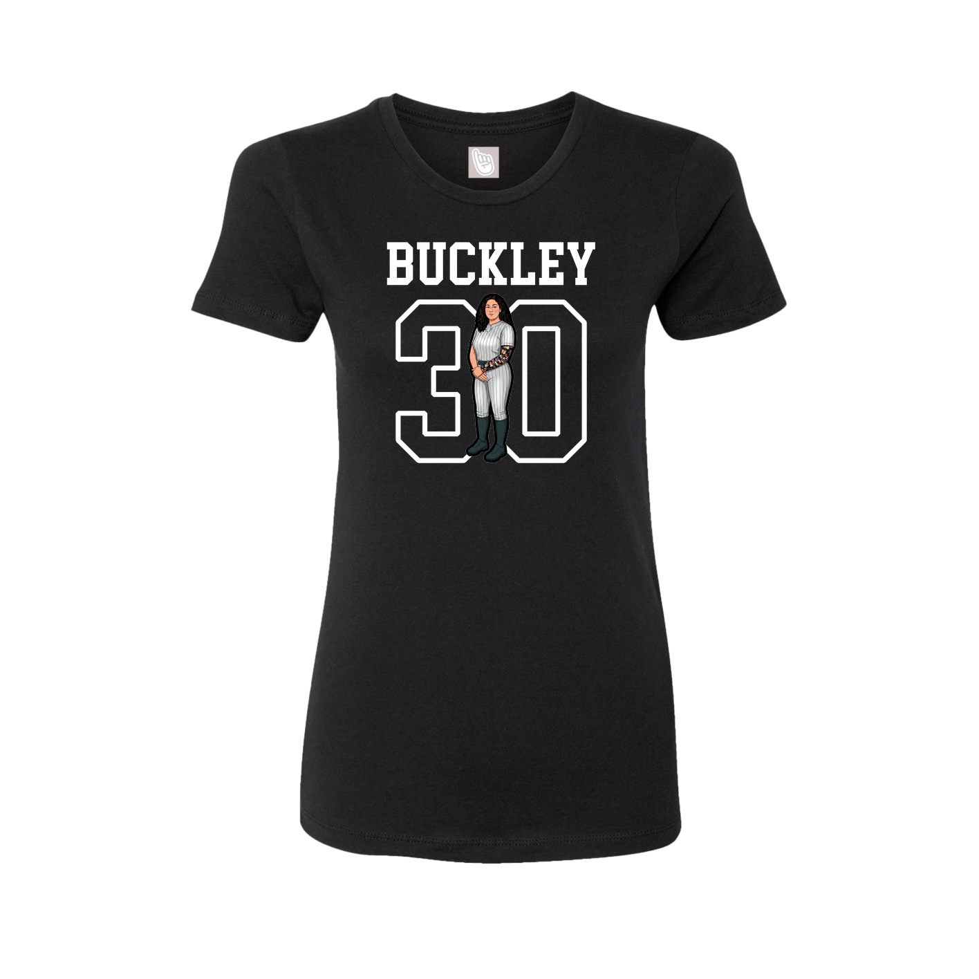 Fitted Women's Tee — Shirsey in Black