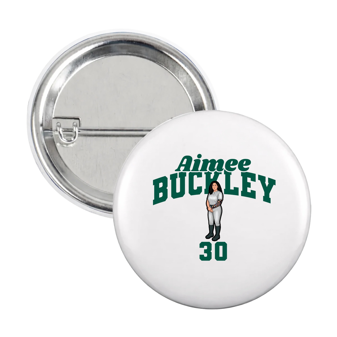 Game Day Button — Signature Arch in White