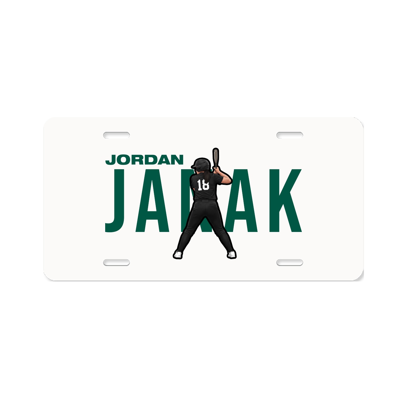 License Plate — Player Name in Classic